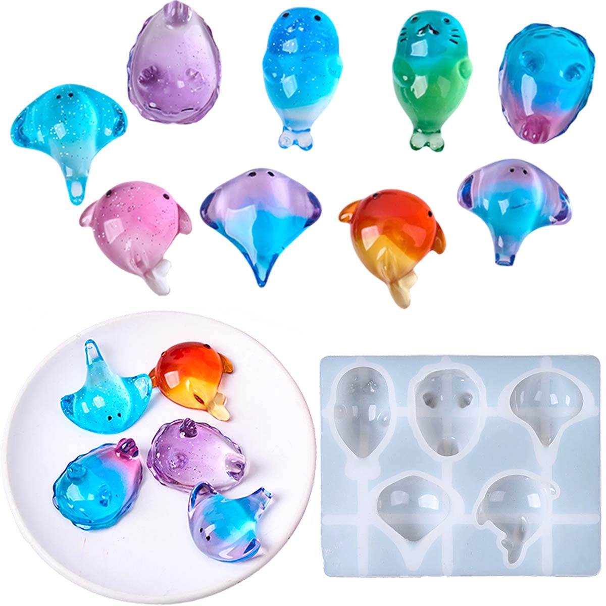 Soap Making Kit - Molde de Silicone 3D de Raia