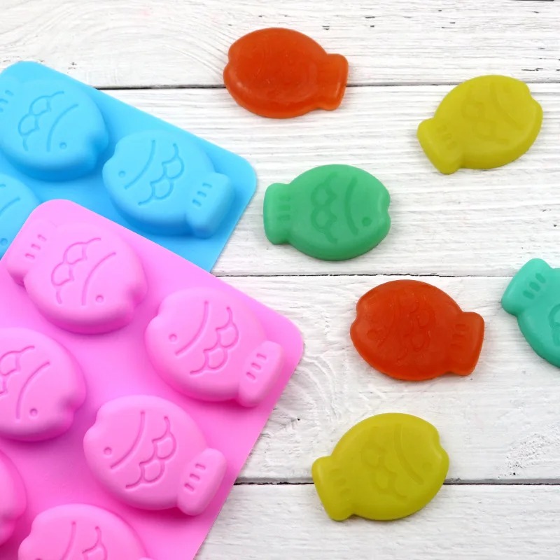Moldes de silicone 3D de peixe - Soap Making Websites avaliação e preço