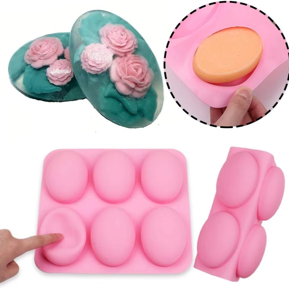Moldes de silicone com 6 cavid - Soap Making Websites avaliação e preço