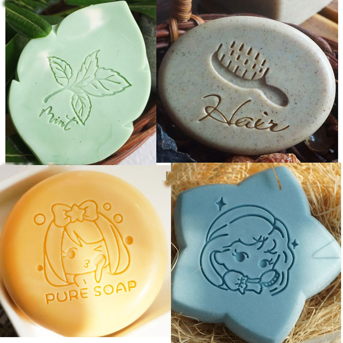 Carimbo de sabão acrílico tran - Soap Making Websites avaliação e preço