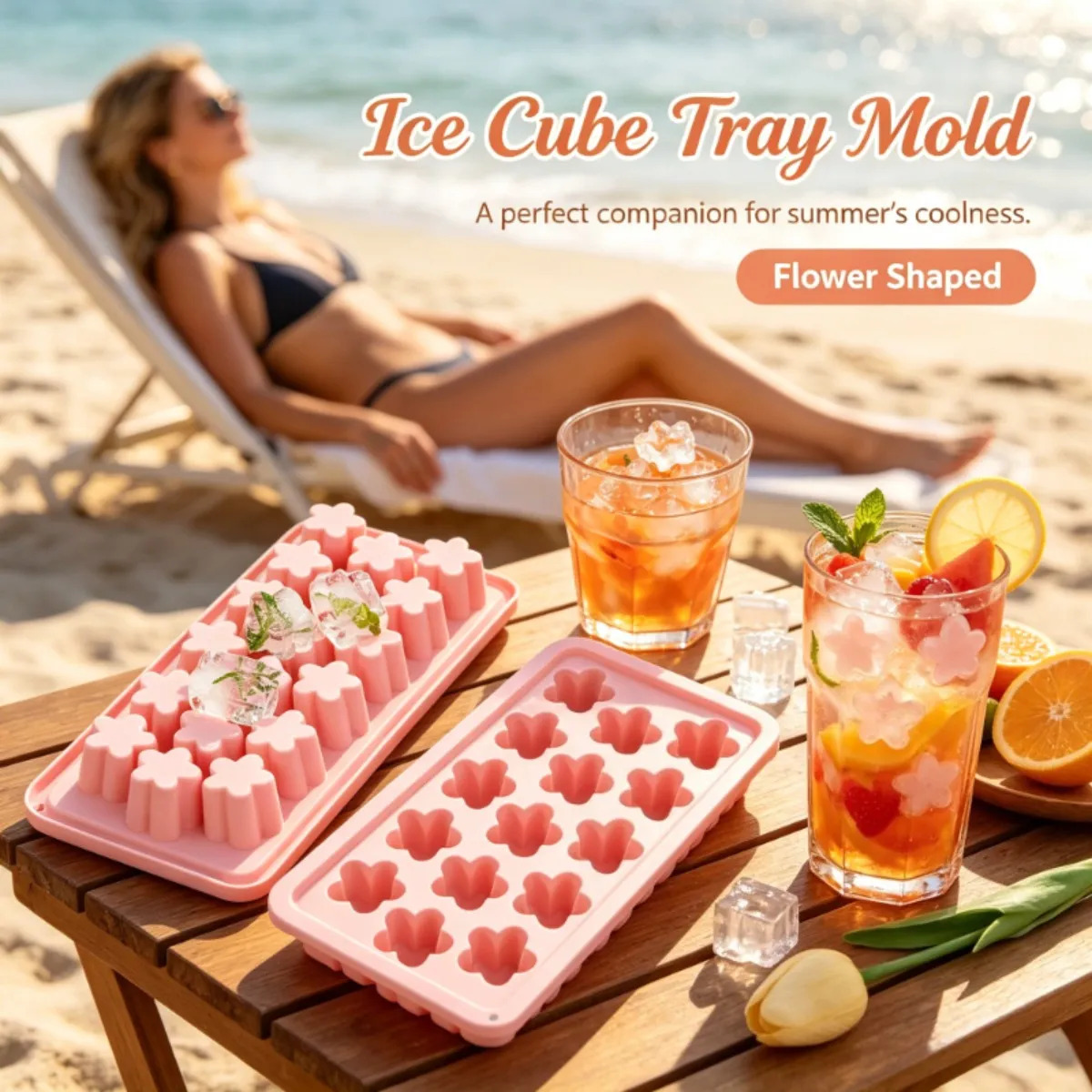 Forma de gelo em formato de fl - Soap Making Websites avaliação e preço