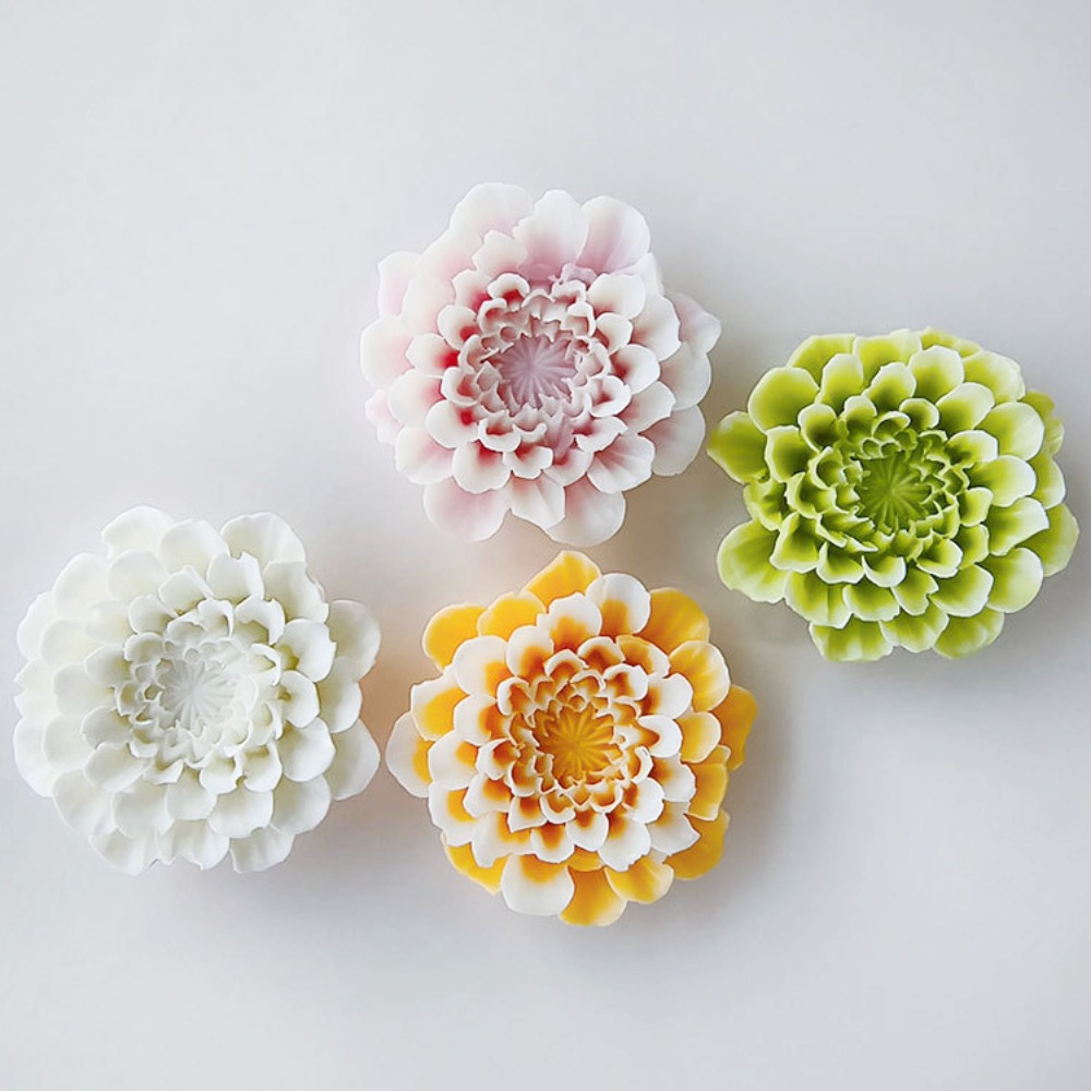 Múltiplas Pétalas Flor Vela Fa - Soap Making Websites avaliação e preço
